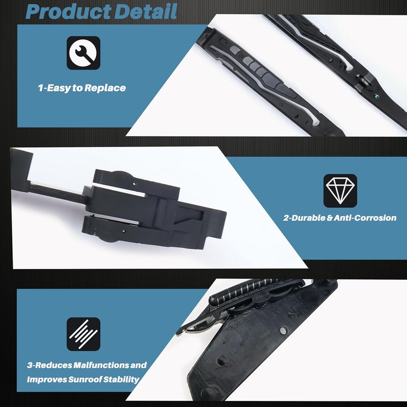 FEIMAOTUI Sunroof Glass Cables FL3Z16502C22 Track Assembly Repair Kit FL3Z-1651071-A FL3Z-1651071-B for Ford F150 2015-2020,for Ford F250/F350/F450 2017-2019,for Ford Expedition,for Lincoln Navigator 2018-2020 - Image 5